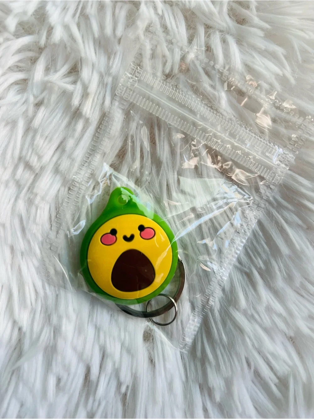 Cute Avocado Apple AirTag Keychain Charm